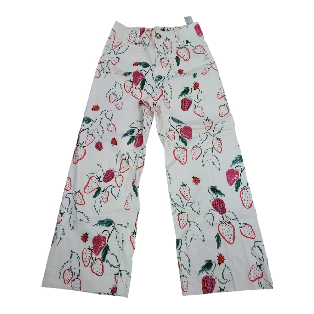 Maeve Colette strawberry linen blend wide leg NWOT Size 29 tried on, never worn.